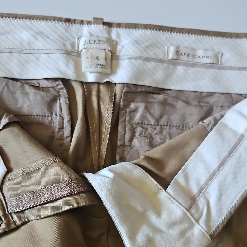 J. Crew Tan Chino Pants with Sturdy Cotton Blend